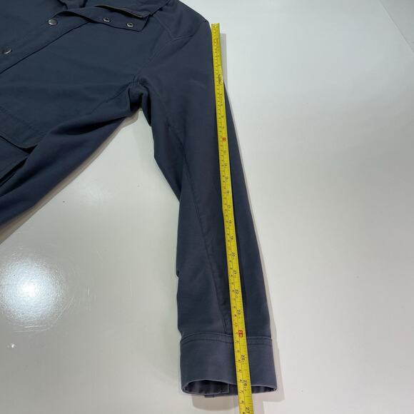 TRAVIS MATHEW Men's Steel Blue Mock Neck Zip/Snap Lightweight Jacket Size M - Picture 5 of 9